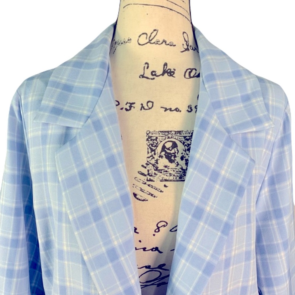 Evellet Single Breasted Plaid Blazer - Picture 5 of 13